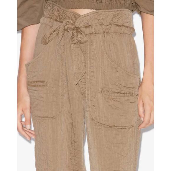 Isabel Marant Serida Drawstring Pant in Khaki FR 38 US 6 - Picture 2 of 4